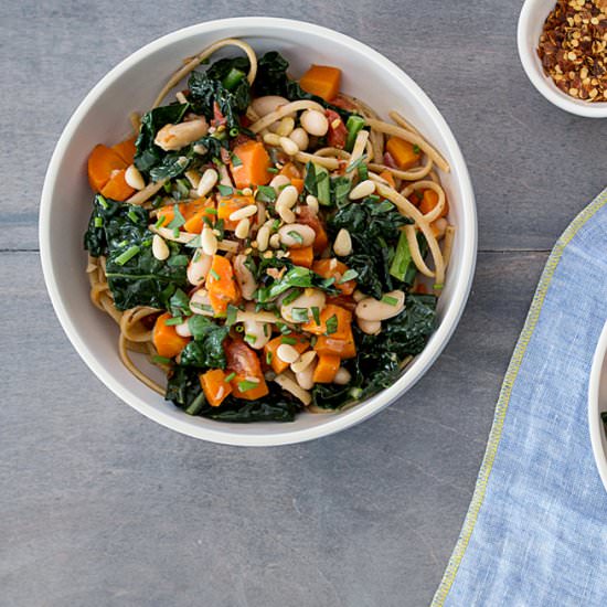 Carrot and Tomato Linguine