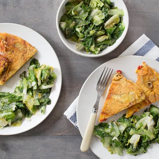 Spanish Potato-Pepper Tortilla