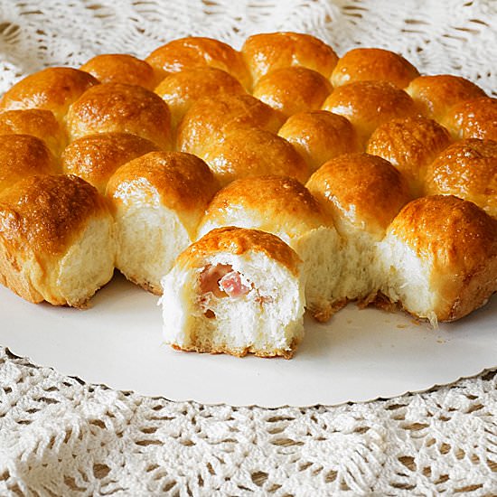 Savory Brioche with Ham and Cheese