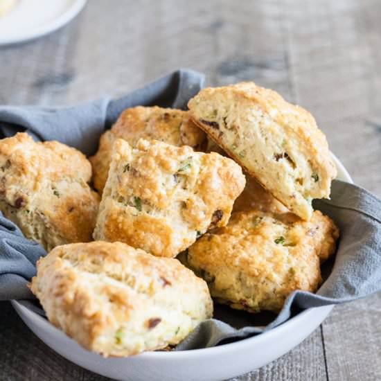 Savory Scones with Gruyere & Bacon