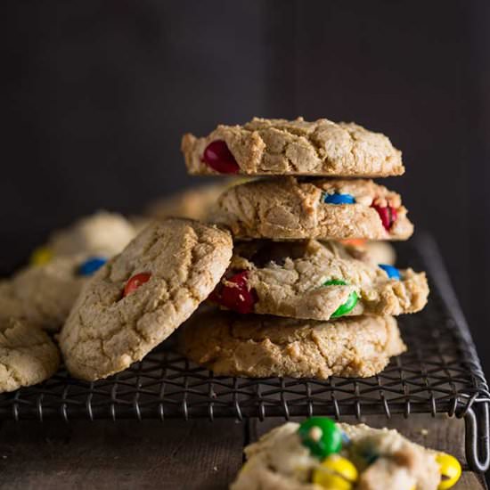 Peanut Butter M & M Cookies