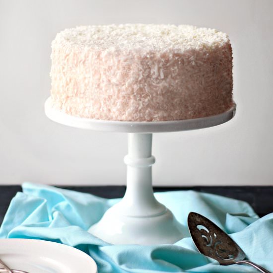 Coconut Cake + Lemon Curd Frosting