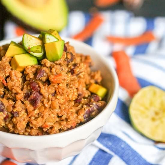 One Pot Vegan Lentil and Quinoa Curry