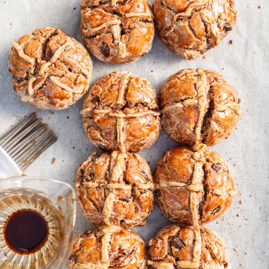Healthy Hot Cross Buns {GF}