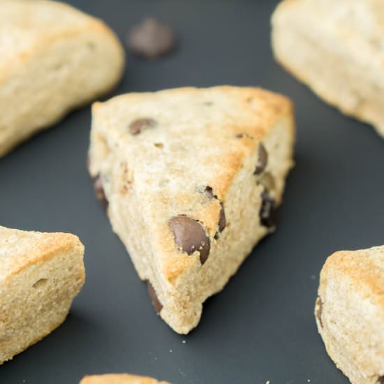 Healthy Chocolate Chip Scones