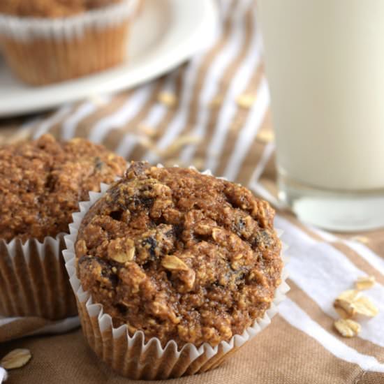Gluten Free Oatmeal Raisin Muffins