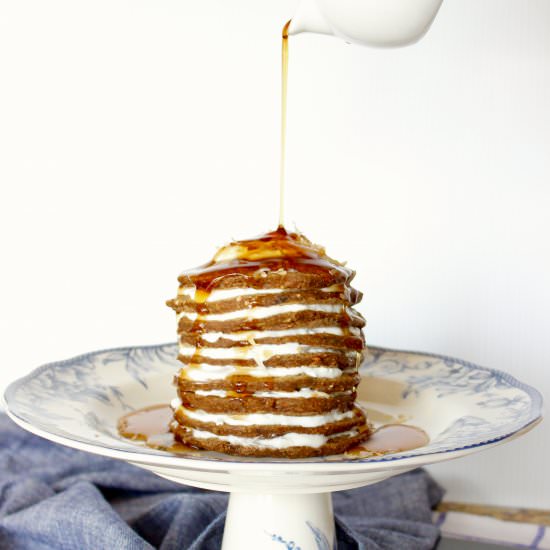 Guiltless Carrot Cake Pancakes