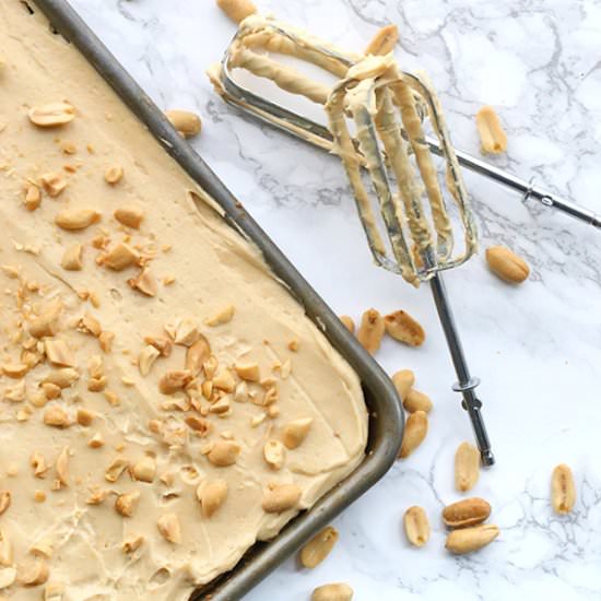 Peanut Butter Texas Sheet Cake