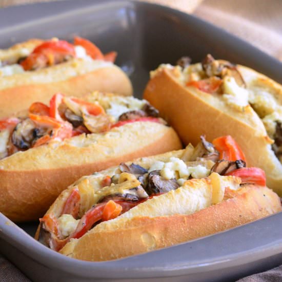Baked Mini Veggie & Cheese Sandwich