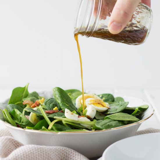Wilted Spinach Bacon Salad
