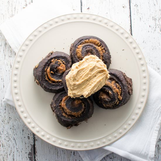 Chocolate Peanut Butter Rolls