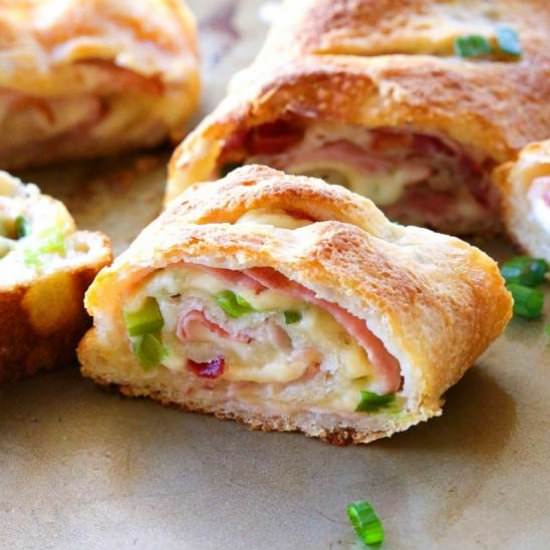 Ham and Swiss Stromboli