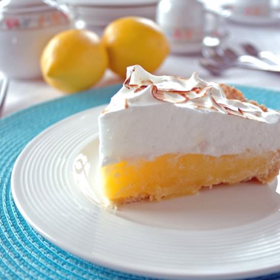 Lemon Meringue Pie with Oil Crust