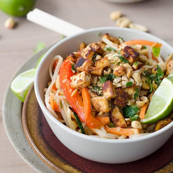 Spicy Vegan Pad Thai