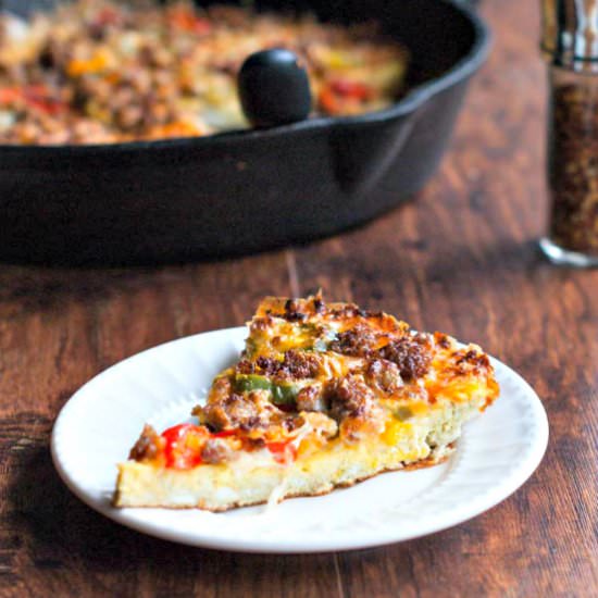 Low Carb Breakfast Pizza