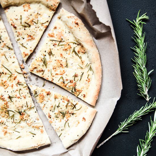 Crispy Garlic & Rosemary Focaccia