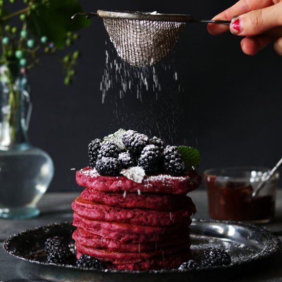 Beetroot + Cardamom Pancakes