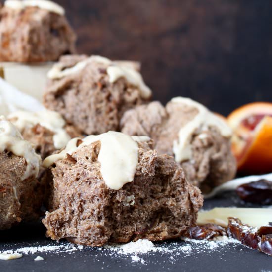 Orange Date Hot Cross Buns