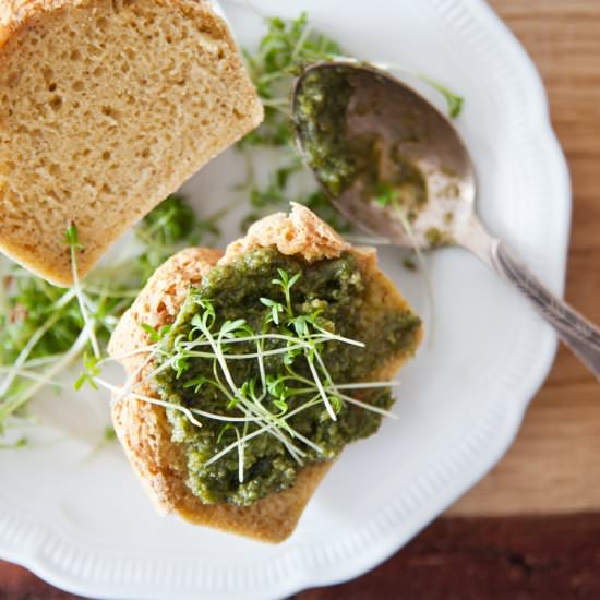 Vegan savory “egg” muffins