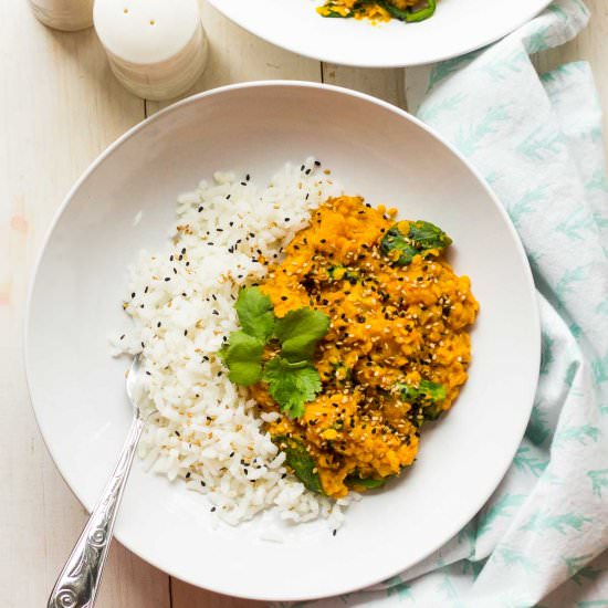 Slow Cooker Butternut Squash Dal