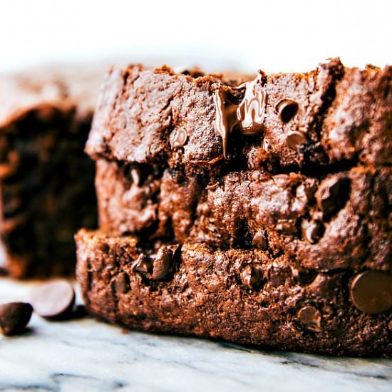 Healthy Chocolate Banana Bread