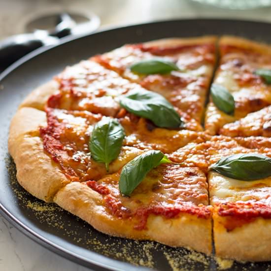 Homemade Margherita Pizza
