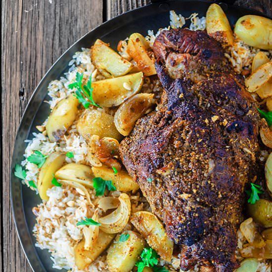 Mediterranean-Style Leg of Lamb