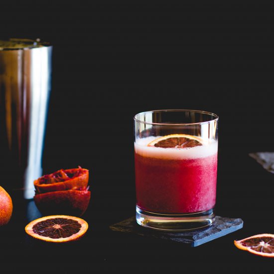 Blood Orange Boston Sour