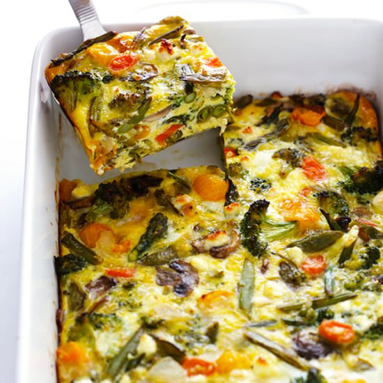 Spring Vegetable Egg Casserole