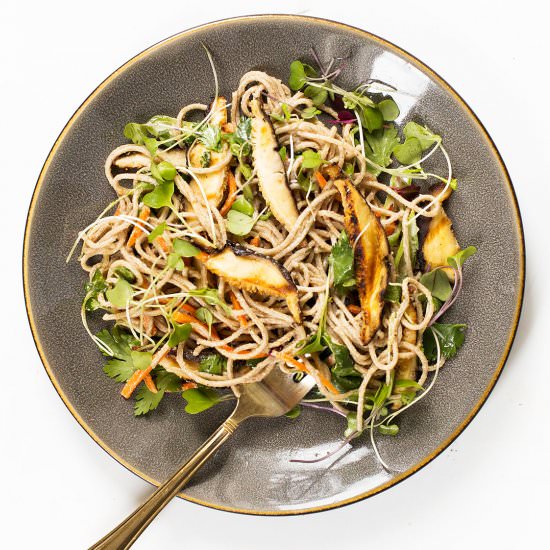 Shiitake Mushroom Soba Salad