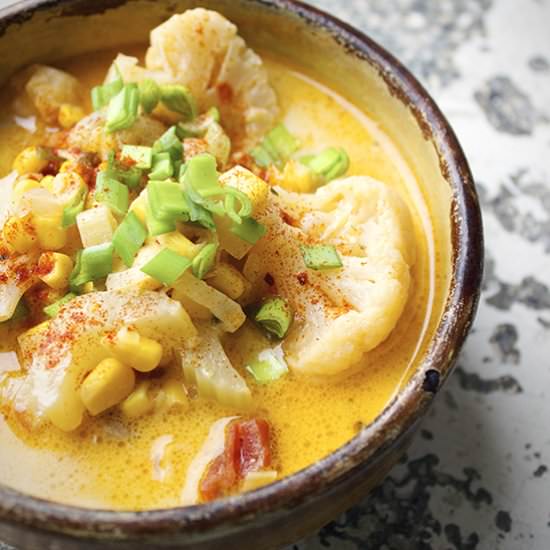 Vegetable Soup with Coconut Milk
