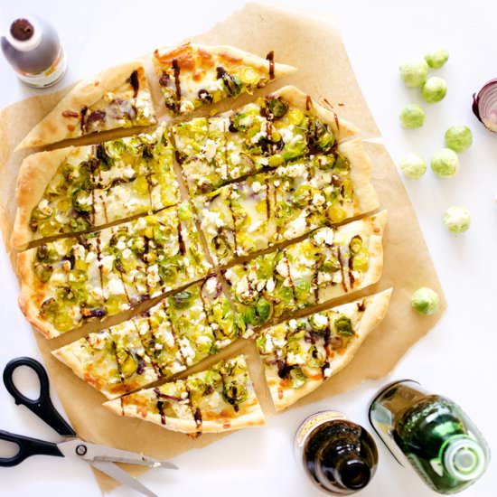 Boozy Brussels Sprout Pizza