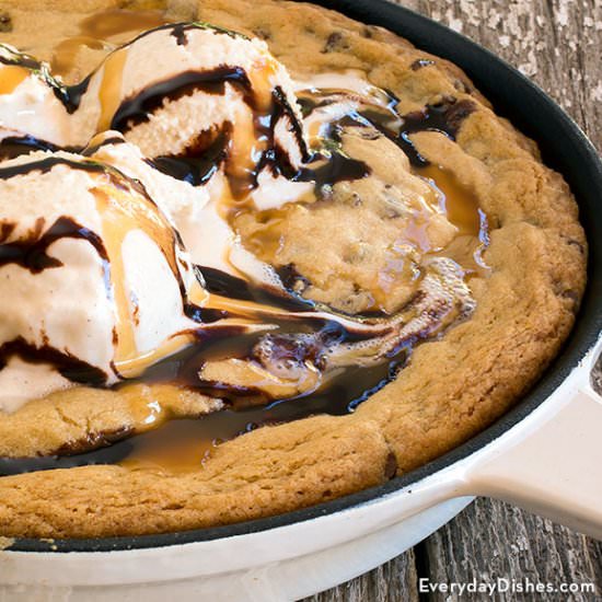 Chocolate Chip Skillet Cookie