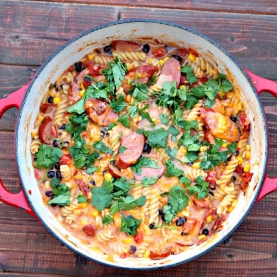 One Pan Southwestern Style Pasta