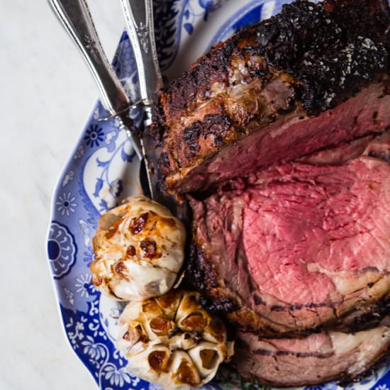 Prime Rib with Horseradish Cream