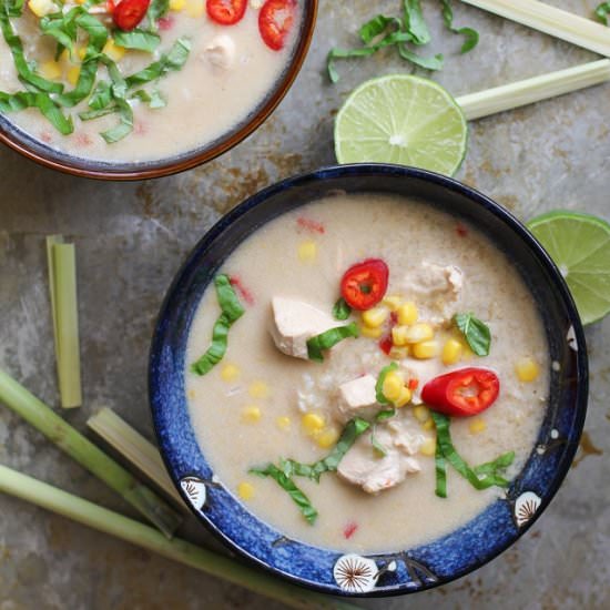 Thai Coconut Soup with Lemongrass