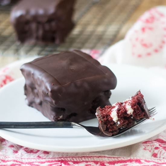 Red Velvet Layered Ding Dong