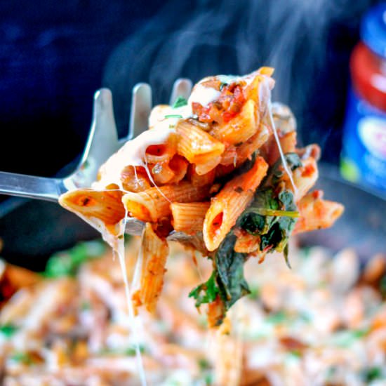Loaded Veggie Cheesy Pasta Bake