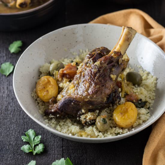 Moroccan Lamb Shanks with Apricots