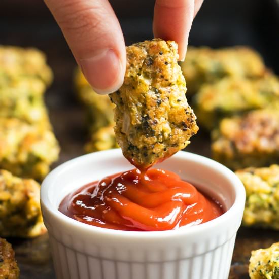 Three-Cheese Broccoli Tots