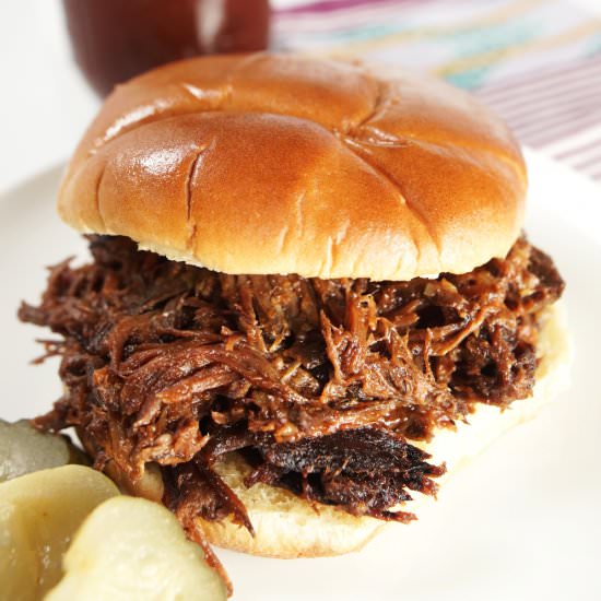 easy slow cooker pulled beef bbq