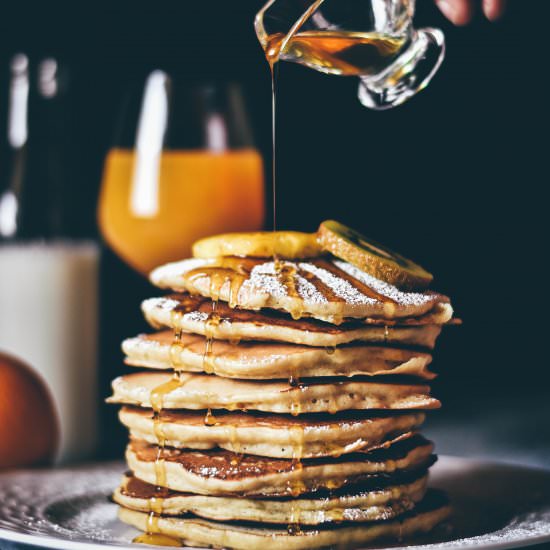 Lemon and Cottage Cheese Pancakes