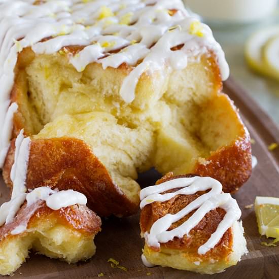 Lemon Roll Pull-Apart Bread