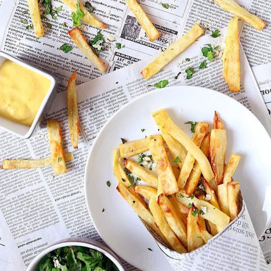 Oven Fries w/ Coconut Curry Dip