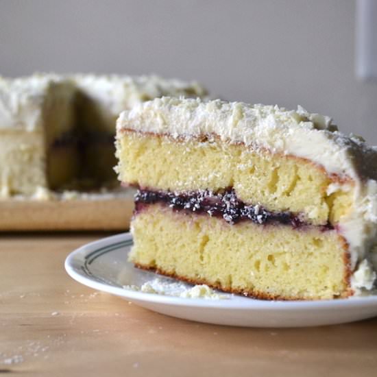 Lemon Cake with White Chocolate