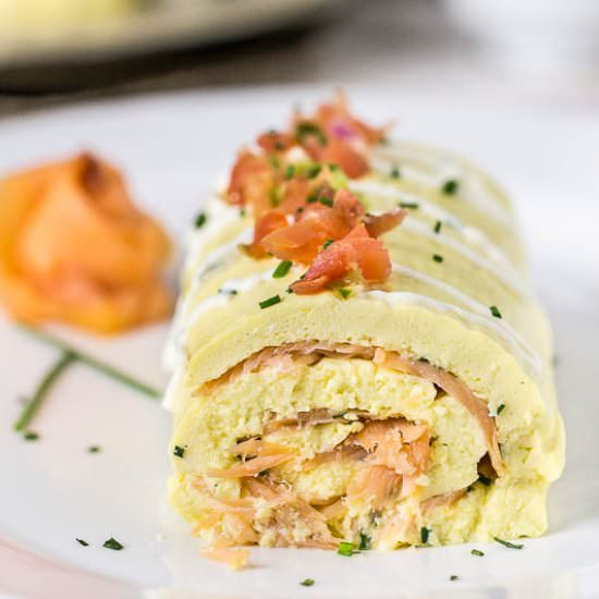 Gravlox Egg Roulade