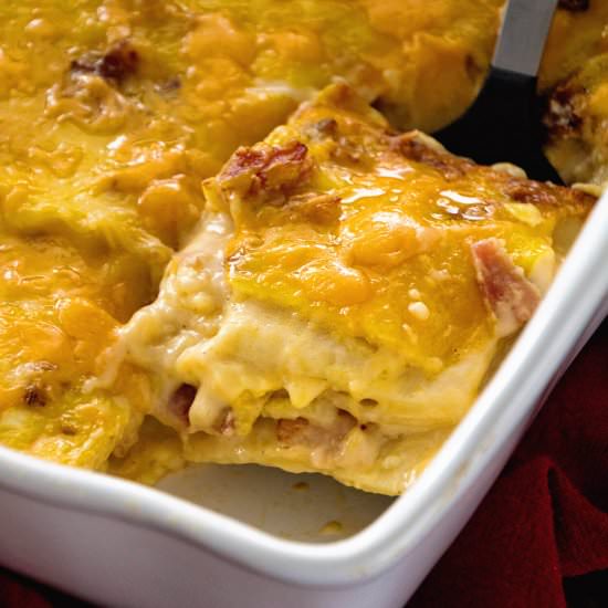 Ham & Cheese Breakfast Lasagna