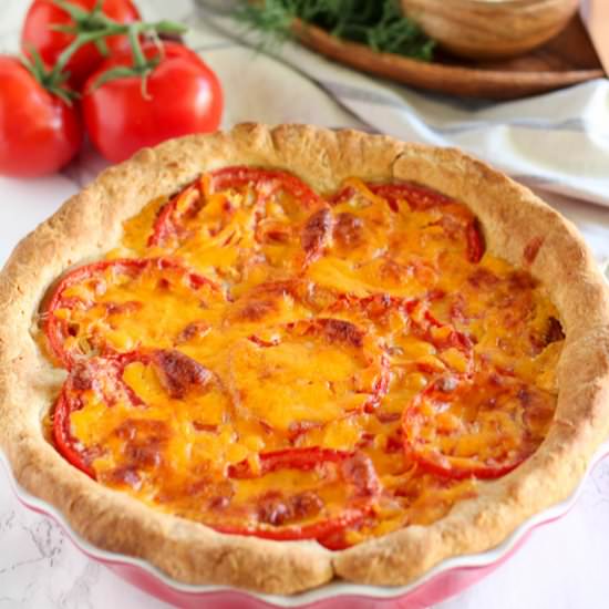 Tomato Cheddar Pie