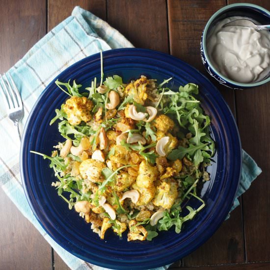 Curry Roasted Cauliflower
