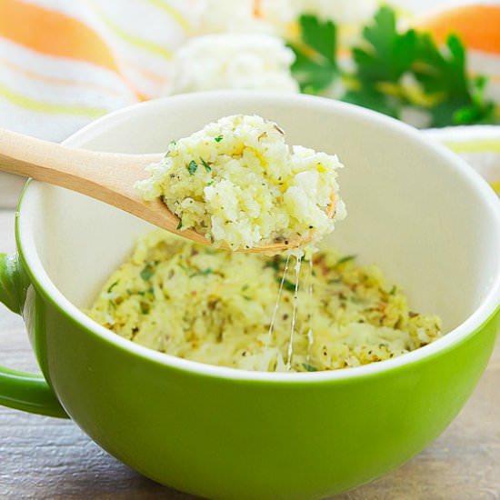Cauliflower Bread Mug Cake